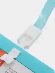 Голубой бейдж горизонтальный
