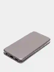 Серебряный чехол книжка Samsung Galaxy A03 Core (Самсунг Галакси А03 Кор)