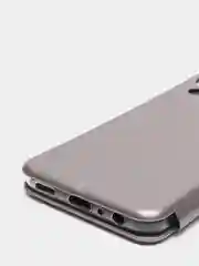 Серебряный чехол книжка Samsung Galaxy A03 Core (Самсунг Галакси А03 Кор)