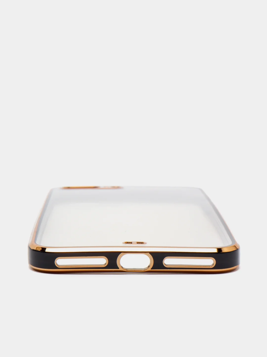 Черный чехол-накладка для 7 / 8 / SE2020, 7 plus / 8 plus, силиконовый, с металлическим ободком