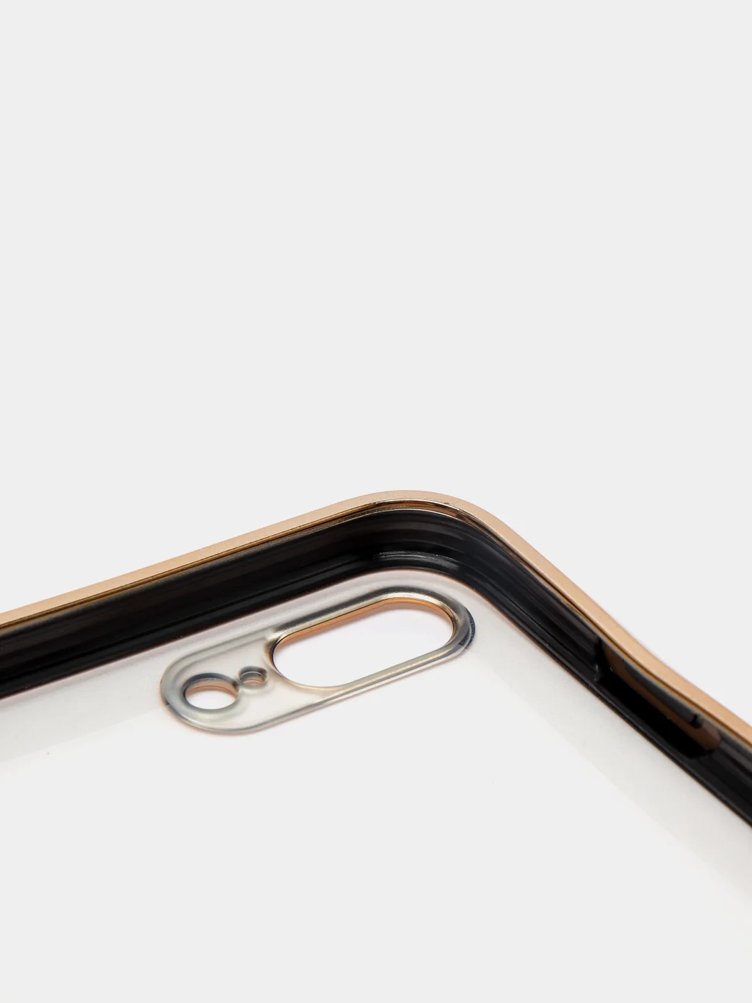 Черный чехол-накладка для 7 / 8 / SE2020, 7 plus / 8 plus, силиконовый, с металлическим ободком