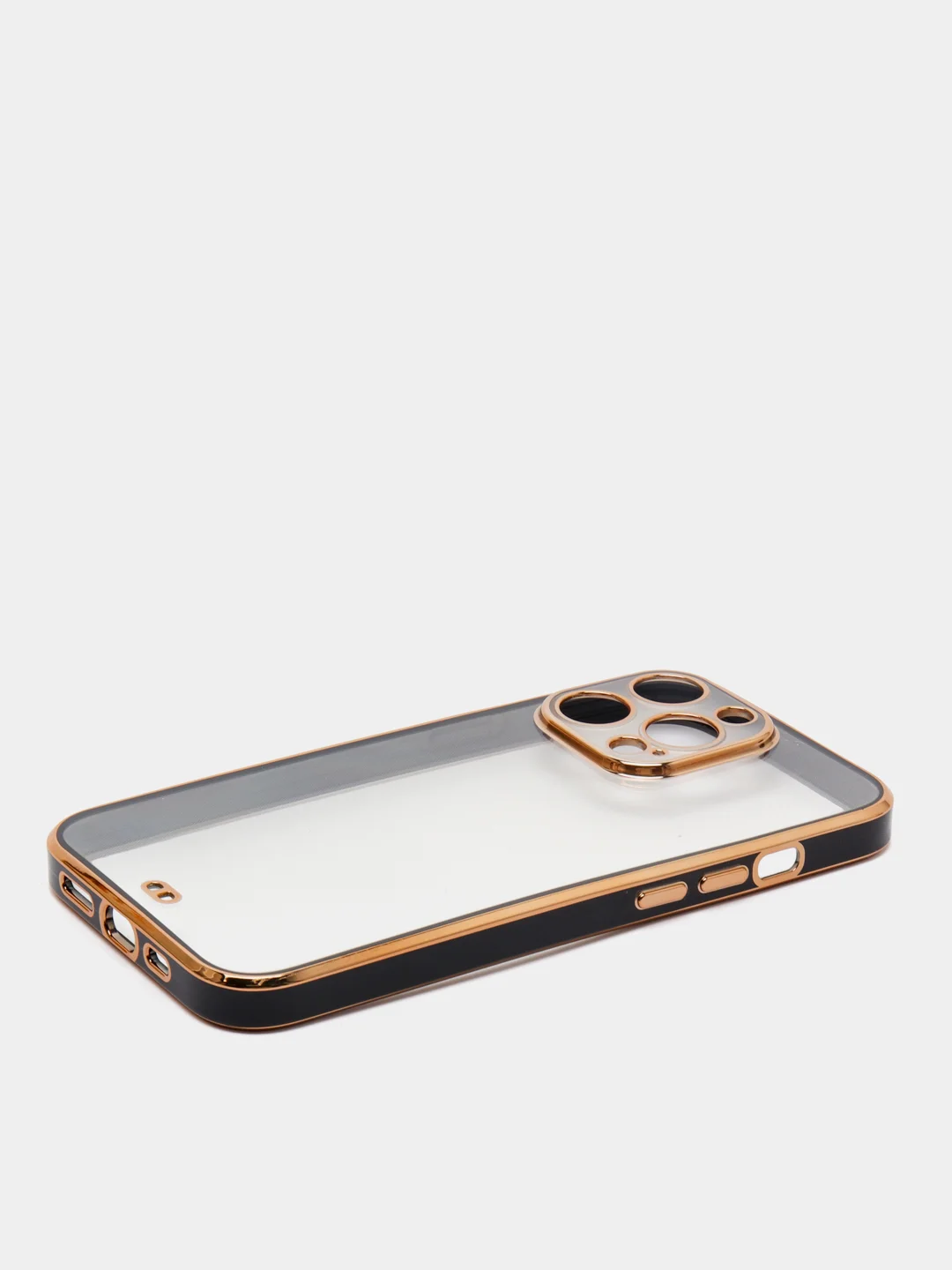 Черный чехол Накладка силиконовая с металическим ободком iPhone 13mini /13 /13pro /13proMax