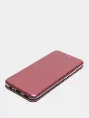 Бордовый чехол-книжка Samsung Galaxy A03 (Самсунг Галакси А03)