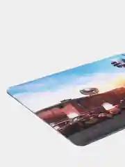 Красный игровой коврик для мыши и клавиатуры большой компьютерный 80*30 см для мышки