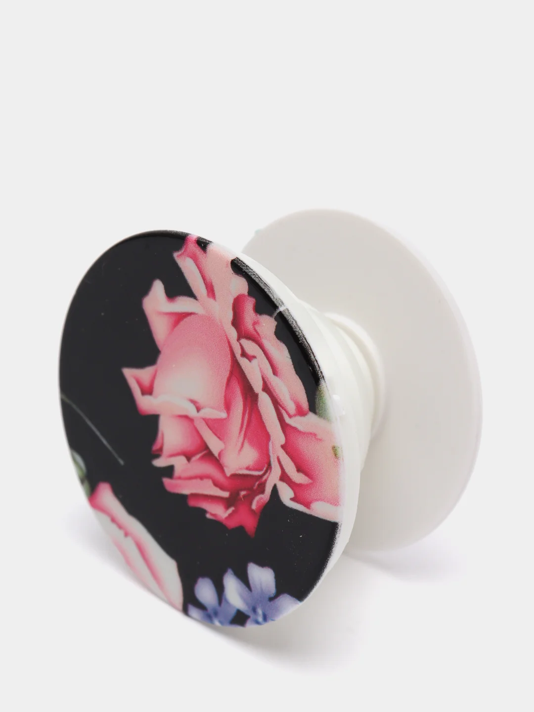 Черный поп сокеты с цветочками, Pop Socket