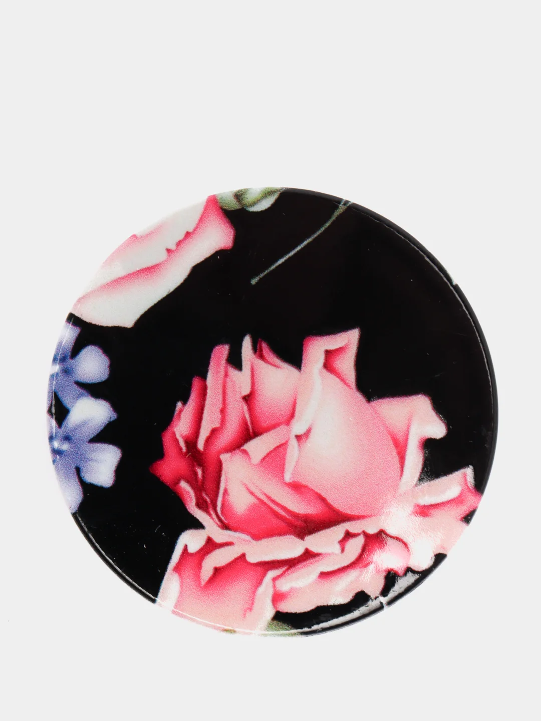 Черный поп сокеты с цветочками, Pop Socket