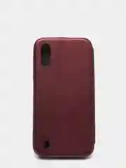 Бордовый чехол книжка для Samsung Galaxy A01, Самсунг А01