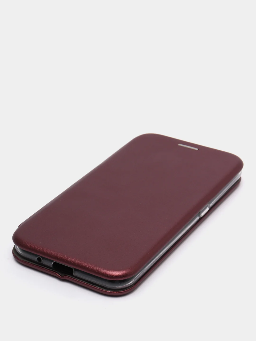 Бордовый чехол книжка для Samsung Galaxy A01, Самсунг А01