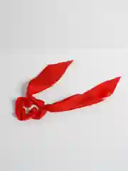 Красный резинка-бант для волос, с лентой