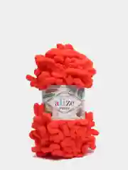 Коралловый пряжа Alize Puffy, микрополиэстер, 100 г, 9.5 м