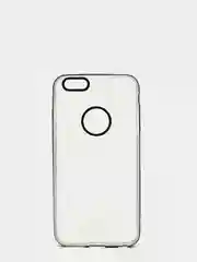 Черный чехол прозрачный силиконовый iPhone 6+ / накладка айфон
