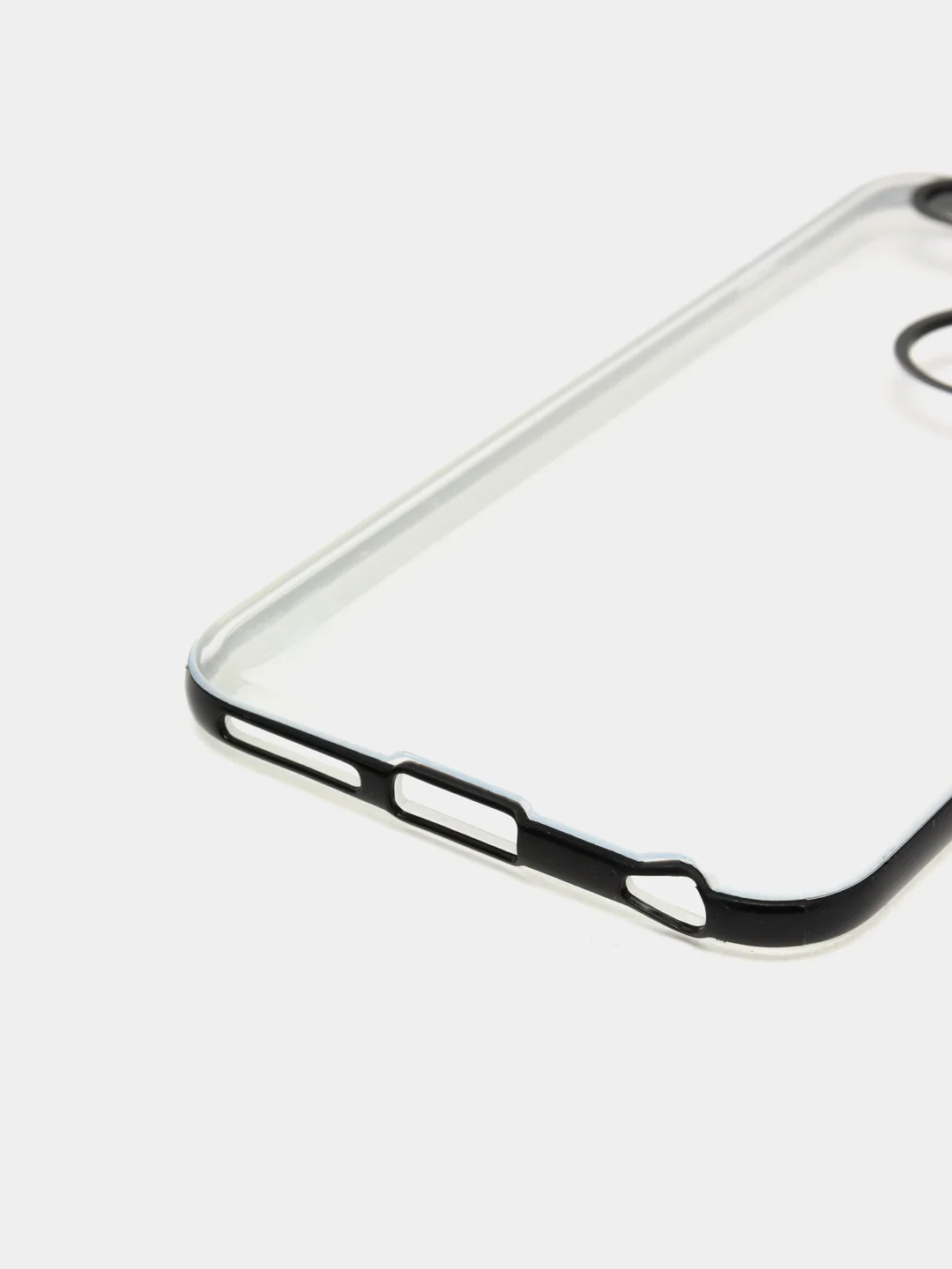 Черный чехол прозрачный силиконовый iPhone 6+ / накладка айфон