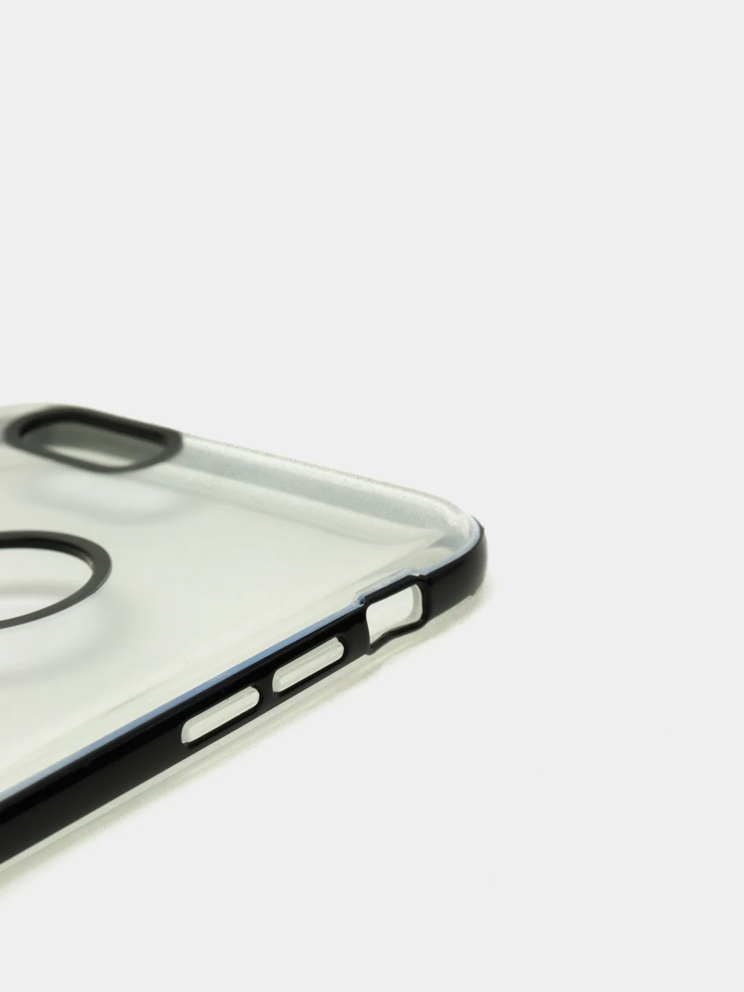 Черный чехол прозрачный силиконовый iPhone 6+ / накладка айфон