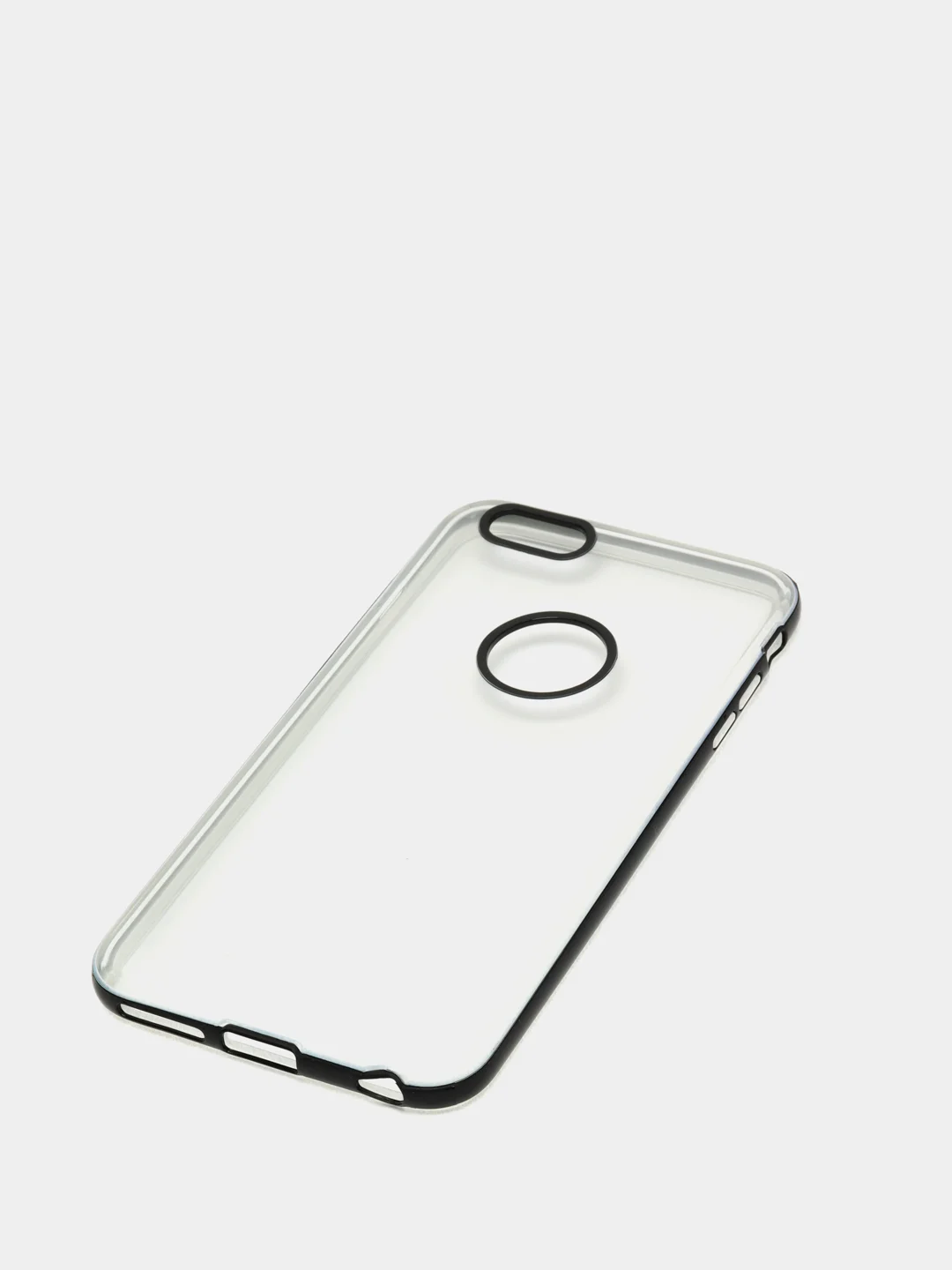 Черный чехол прозрачный силиконовый iPhone 6+ / накладка айфон