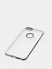 Черный чехол прозрачный силиконовый iPhone 6+ / накладка айфон