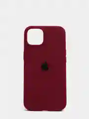 Багровый чехол Silicone Case для iPhone 13 с закрытым низом