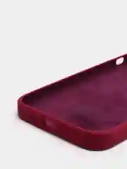 Багровый чехол Silicone Case для iPhone 13 с закрытым низом
