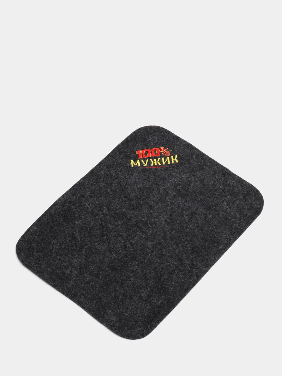Бирюзовый коврик для бани с вышивкой, 30*40