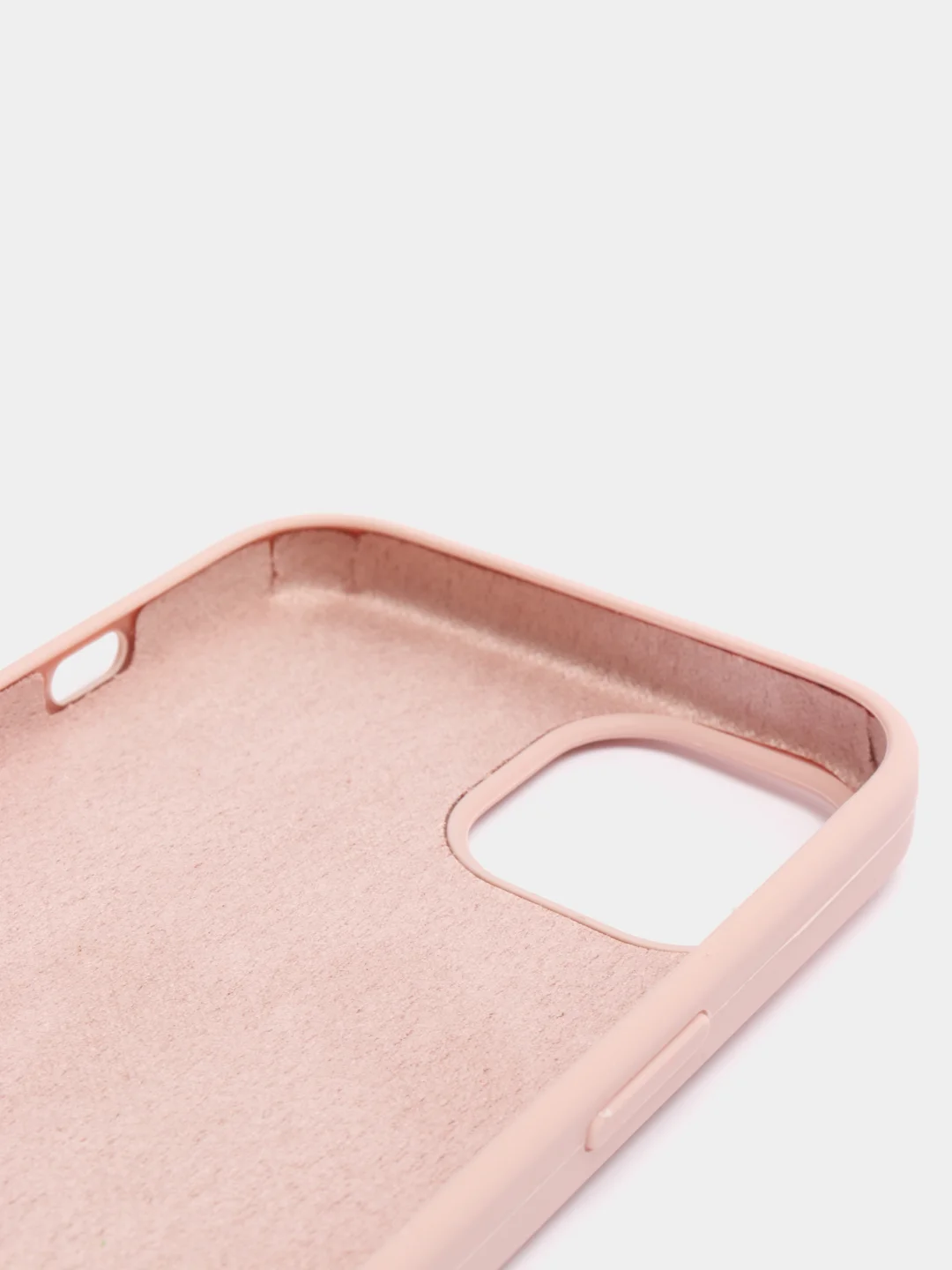Кремовый чехол Silicone Case для iPhone 13 с закрытым низом
