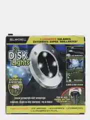 Уличный светильник на солнечной батарее Disk lights 8 LED, 1шт
