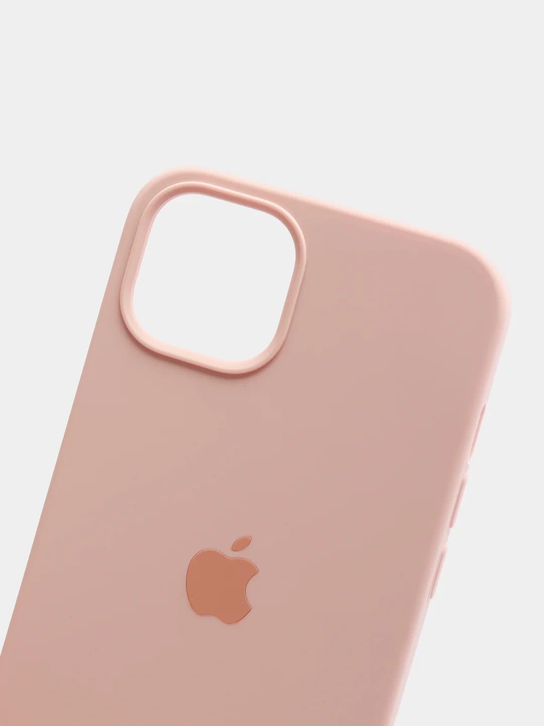 Кремовый чехол Silicone Case для iPhone 13 с закрытым низом