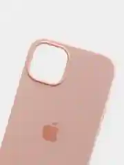 Кремовый чехол Silicone Case для iPhone 13 с закрытым низом