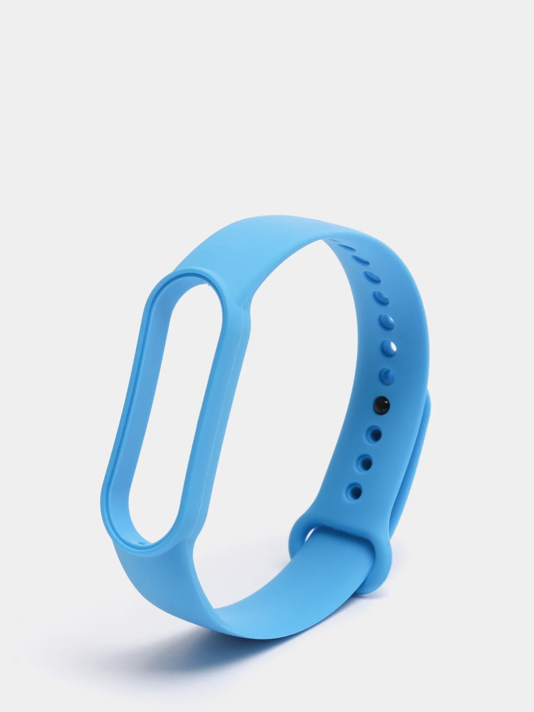 Голубой силиконовый ремешок для Xiaomi Mi Band 5, Mi Band 6, ми банд 5/6