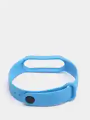 Голубой силиконовый ремешок для Xiaomi Mi Band 5, Mi Band 6, ми банд 5/6
