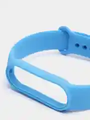 Голубой силиконовый ремешок для Xiaomi Mi Band 5, Mi Band 6, ми банд 5/6