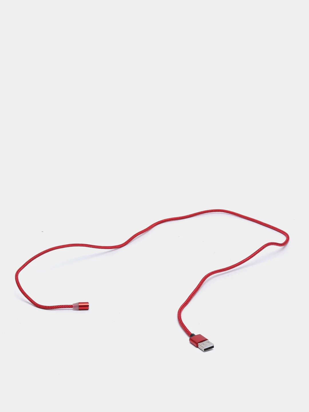 Красный магнитный кабель для зарядки Micro USB, Type C, Lightning