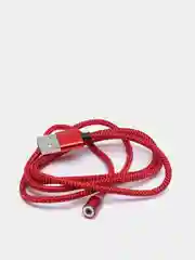 Красный магнитный кабель для зарядки Micro USB, Type C, Lightning