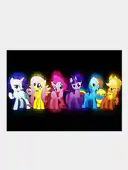 Бронзовый плакат Моя маленькая пони, My little Pony