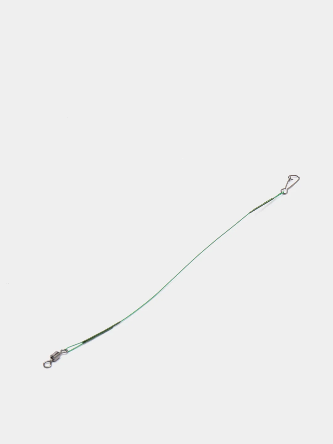 Поводки "Fishing Style", оснащенные, стальные, упаковка 60 штук, цвет зеленый