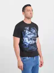 Футболка черная с принтом "Спорткар"