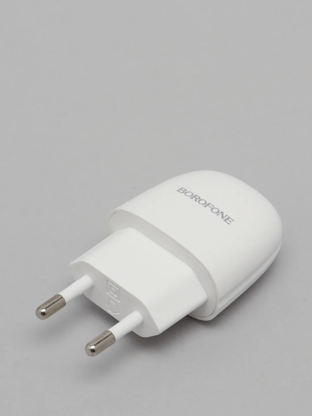 Белый блок питания для Micro-USB / Type-C / iPhone, СЗУ, Borofone BA49A, 2.1A