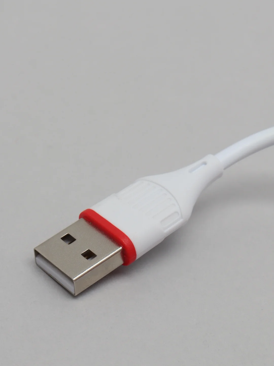 Белый блок питания для Micro-USB / Type-C / iPhone, СЗУ, Borofone BA49A, 2.1A