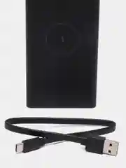 Внешний аккумулятор беспроводной Xiaomi Mi Wireless Power Bank, 10000мAч, черный, BHR5460GL