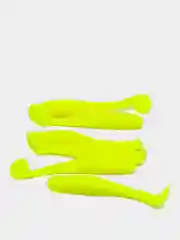 Желтый виброхвост yaman flatter shad 3, для рыб, 7,62 см, 6 штук
