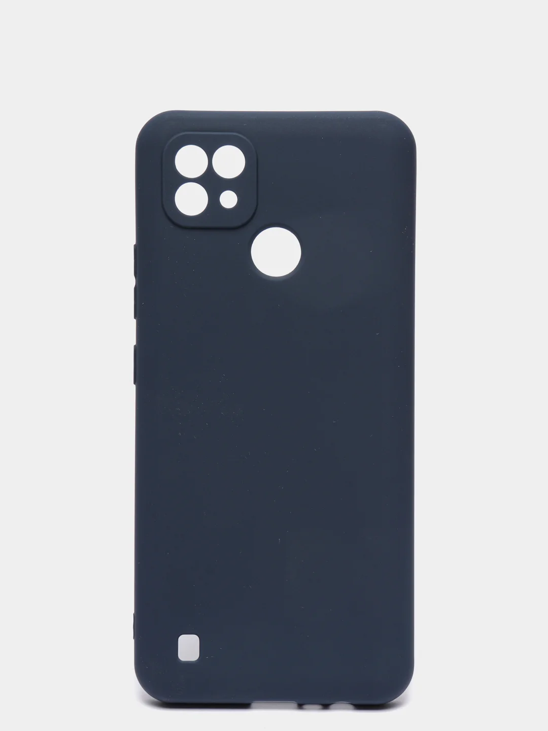 Темно-синий чехол силиконовый для Realme C21 матовый