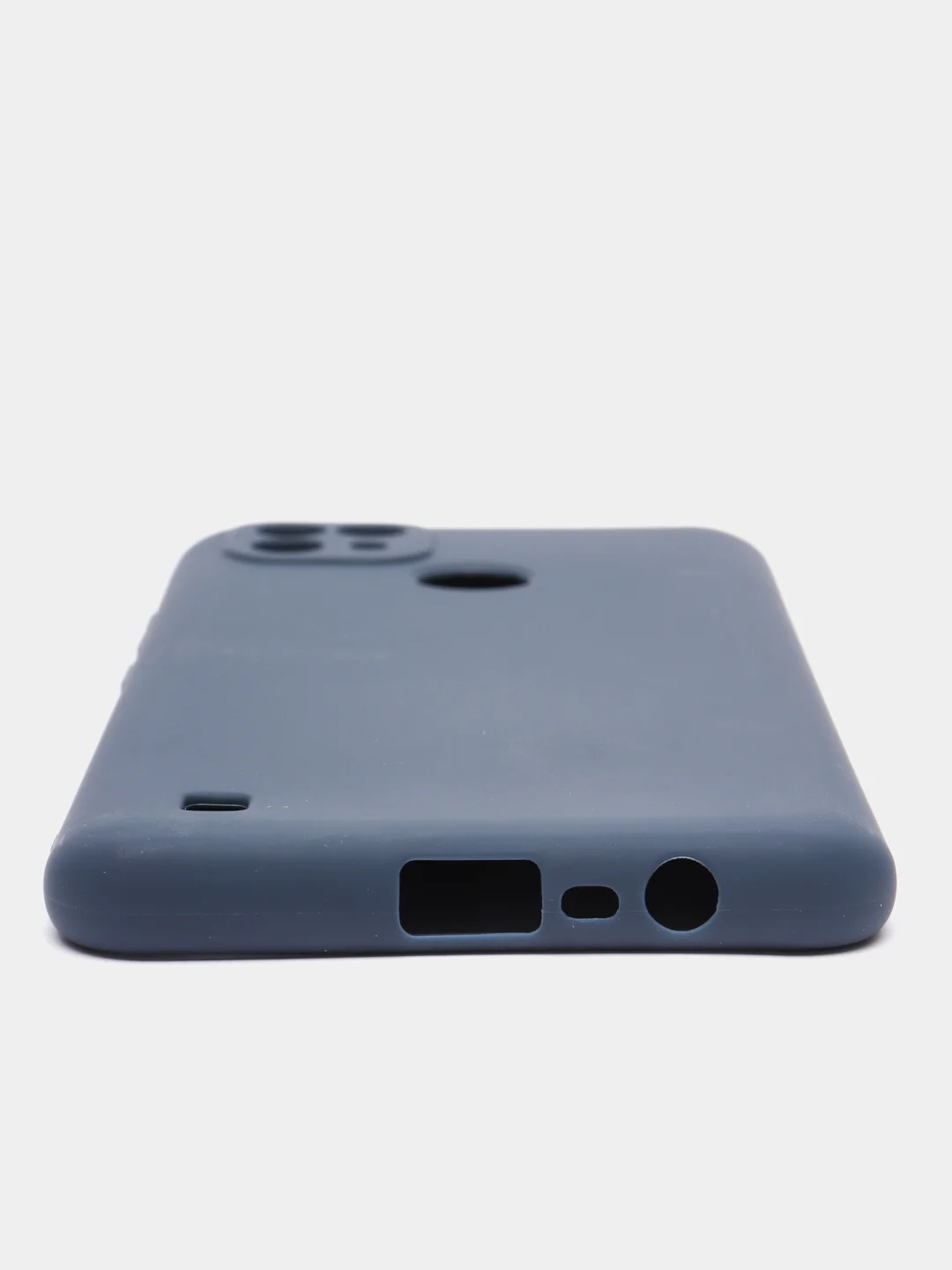 Темно-синий чехол силиконовый для Realme C21 матовый