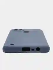 Темно-синий чехол силиконовый для Realme C21 матовый