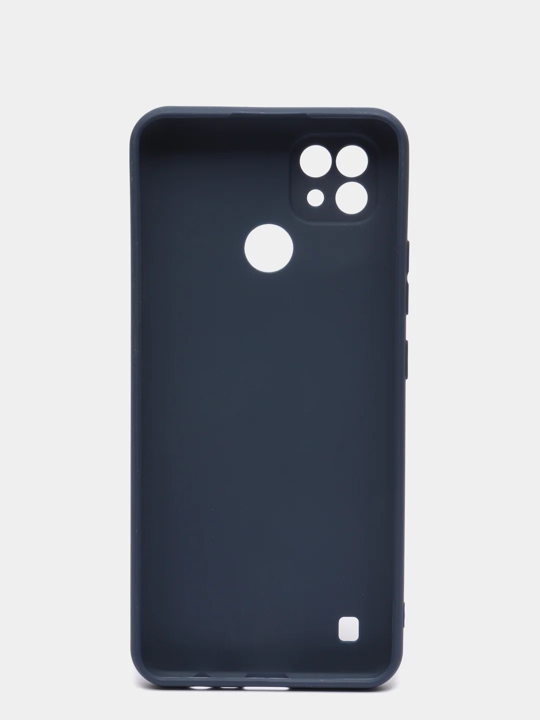 Темно-синий чехол силиконовый для Realme C21 матовый