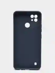 Темно-синий чехол силиконовый для Realme C21 матовый