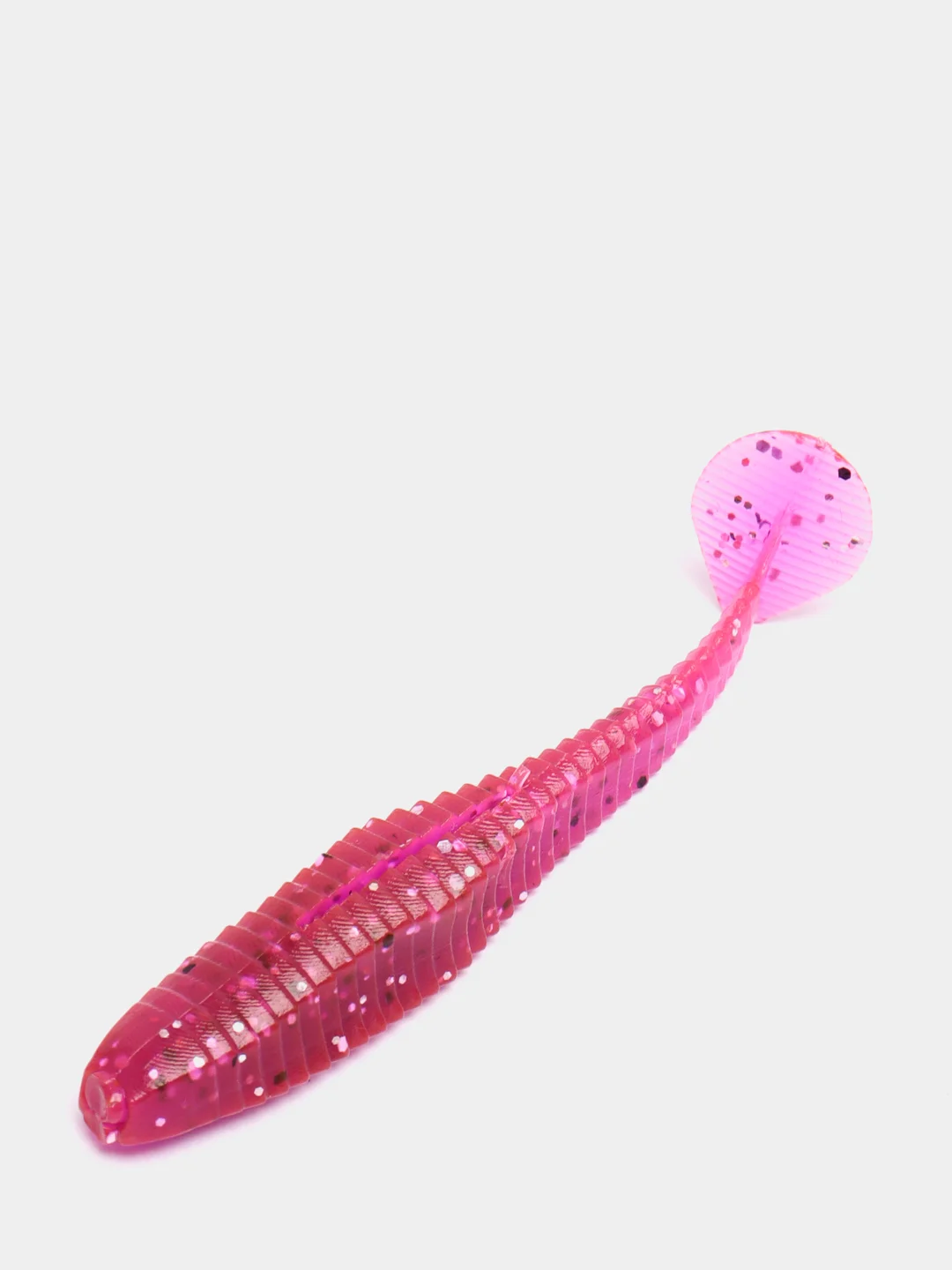 Фиолетовый виброхвост yaman flatter shad 3, для рыб, 7,62 см, 6 штук