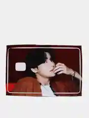 Голубой наклейка на банковскую карту "BTS Ким Тэхен"