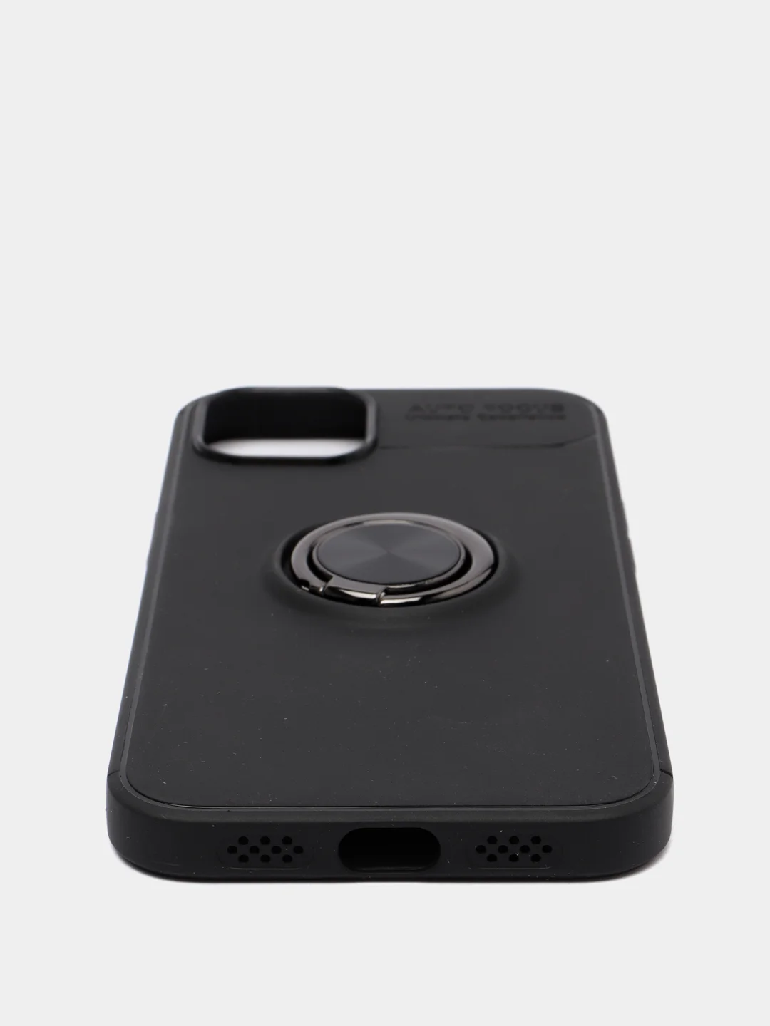 Черный чехол для iPhone 13 с кольцом