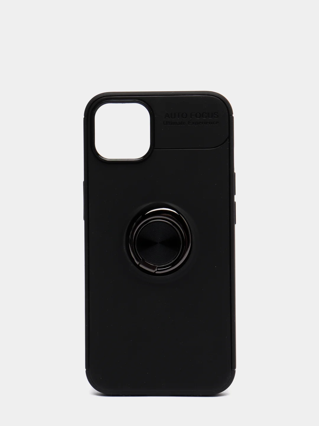 Черный чехол для iPhone 13 с кольцом