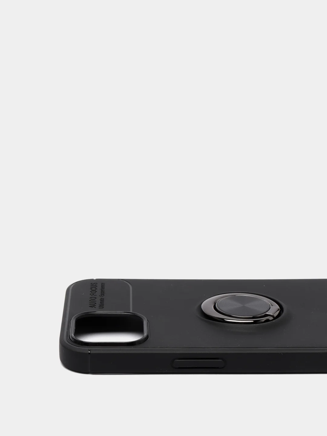 Черный чехол для iPhone 13 с кольцом