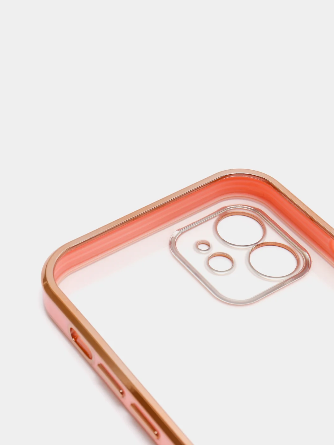 Красный чехол Накладка силиконовая с металическим ободком iPhone 12 mini /12 /12pro /12 proMax