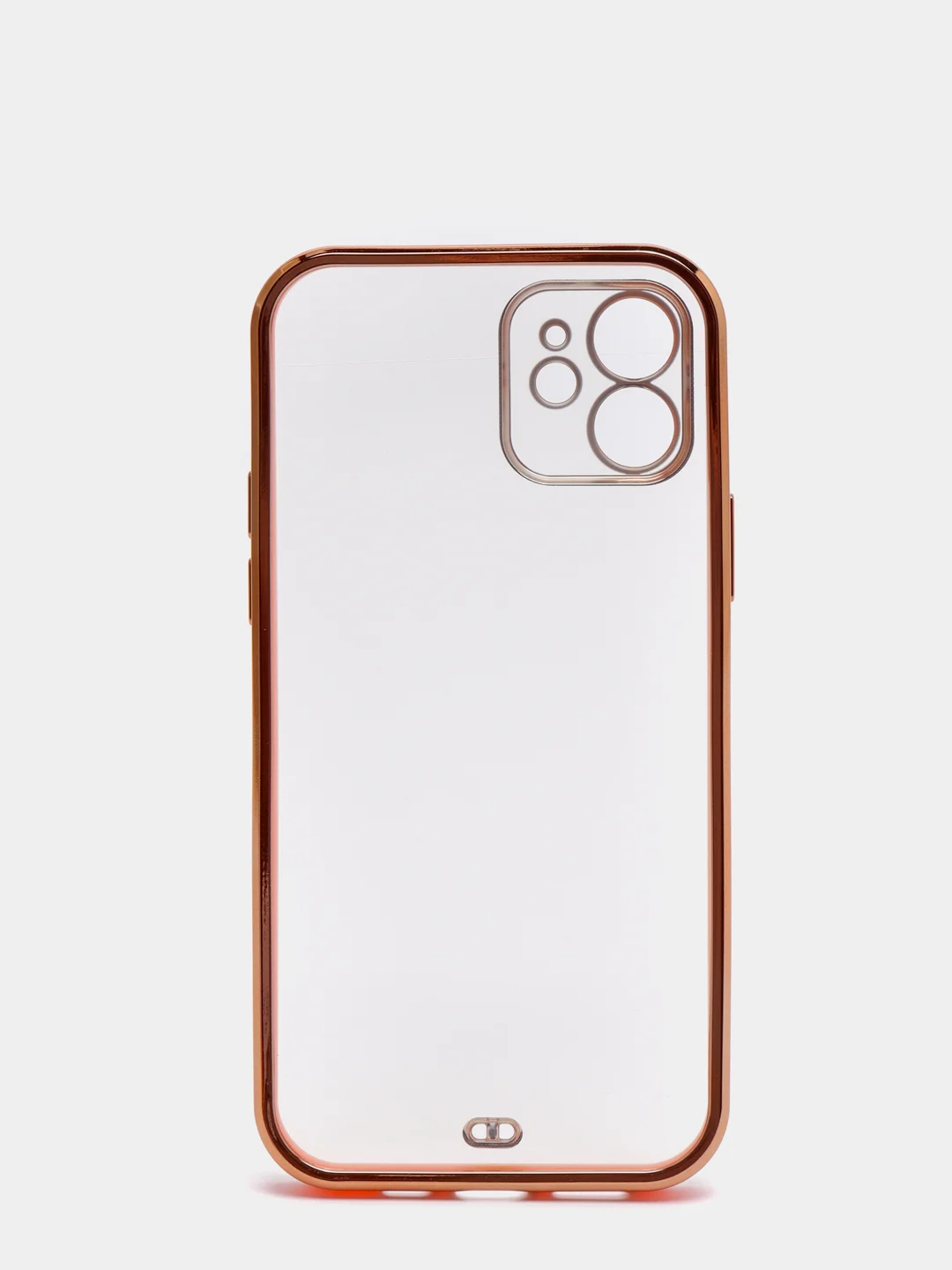 Красный чехол Накладка силиконовая с металическим ободком iPhone 12 mini /12 /12pro /12 proMax
